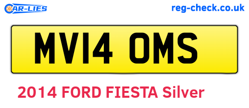 MV14OMS are the vehicle registration plates.