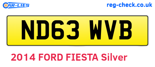 ND63WVB are the vehicle registration plates.