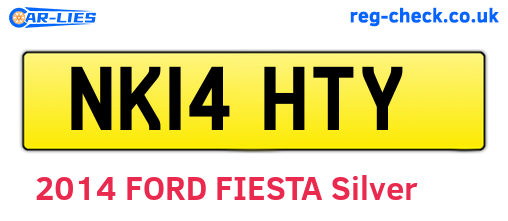 NK14HTY are the vehicle registration plates.