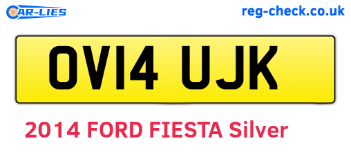 OV14UJK are the vehicle registration plates.