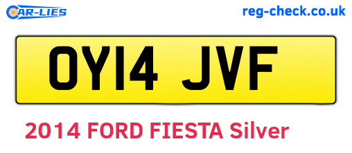 OY14JVF are the vehicle registration plates.