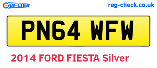 PN64WFW are the vehicle registration plates.