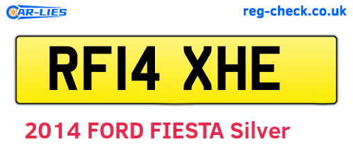 RF14XHE are the vehicle registration plates.