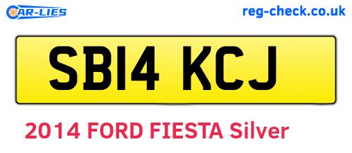 SB14KCJ are the vehicle registration plates.