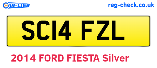 SC14FZL are the vehicle registration plates.