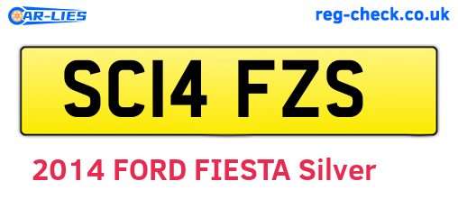 SC14FZS are the vehicle registration plates.