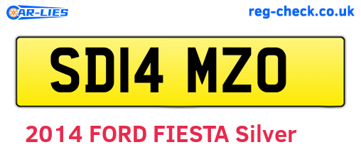 SD14MZO are the vehicle registration plates.