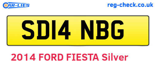 SD14NBG are the vehicle registration plates.
