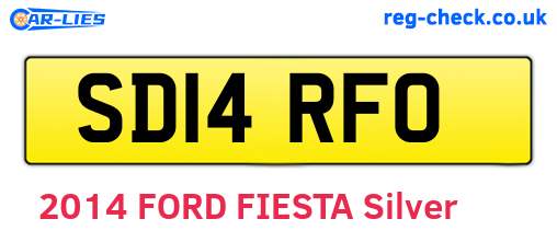 SD14RFO are the vehicle registration plates.
