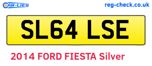 SL64LSE are the vehicle registration plates.