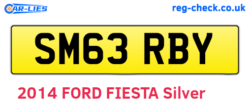 SM63RBY are the vehicle registration plates.