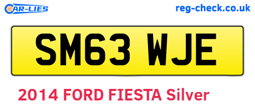SM63WJE are the vehicle registration plates.