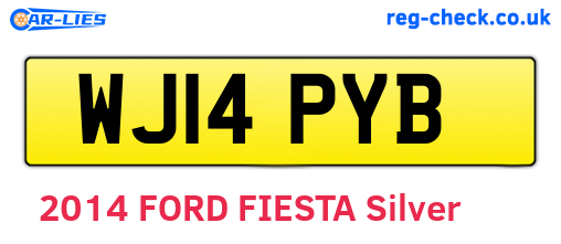 WJ14PYB are the vehicle registration plates.