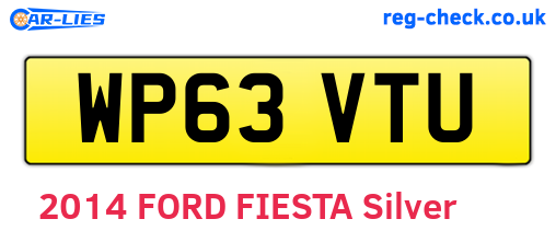 WP63VTU are the vehicle registration plates.
