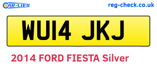 WU14JKJ are the vehicle registration plates.