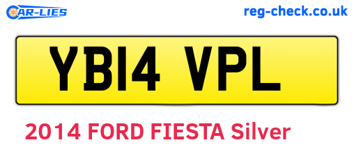 YB14VPL are the vehicle registration plates.