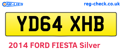 YD64XHB are the vehicle registration plates.