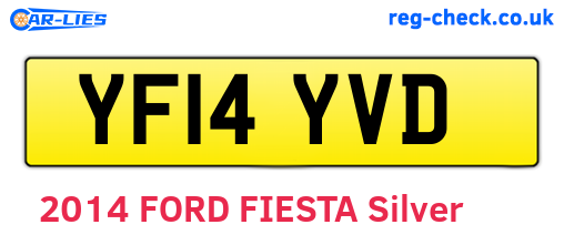 YF14YVD are the vehicle registration plates.