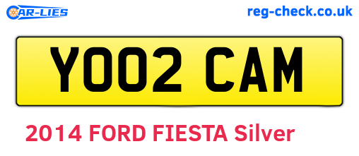 YO02CAM are the vehicle registration plates.