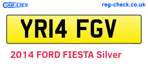 YR14FGV are the vehicle registration plates.