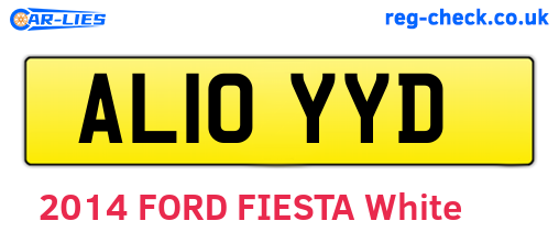 AL10YYD are the vehicle registration plates.
