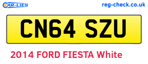 CN64SZU are the vehicle registration plates.