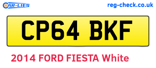 CP64BKF are the vehicle registration plates.