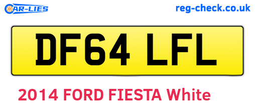 DF64LFL are the vehicle registration plates.