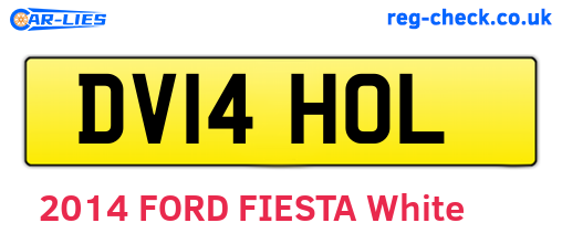 DV14HOL are the vehicle registration plates.