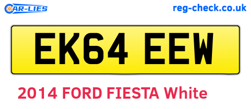 EK64EEW are the vehicle registration plates.