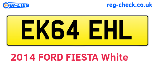 EK64EHL are the vehicle registration plates.