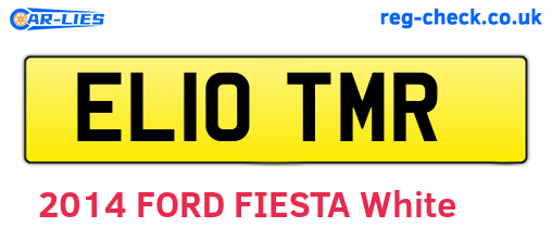 EL10TMR are the vehicle registration plates.