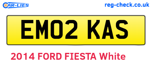 EM02KAS are the vehicle registration plates.