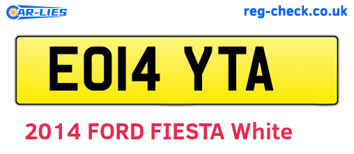 EO14YTA are the vehicle registration plates.