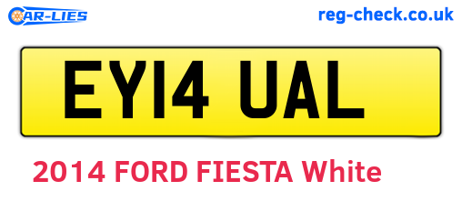 EY14UAL are the vehicle registration plates.