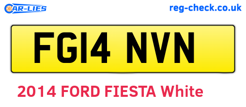 FG14NVN are the vehicle registration plates.