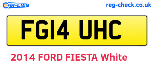 FG14UHC are the vehicle registration plates.