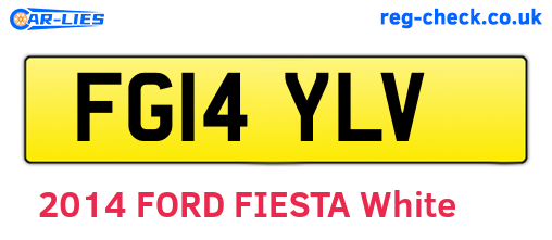FG14YLV are the vehicle registration plates.