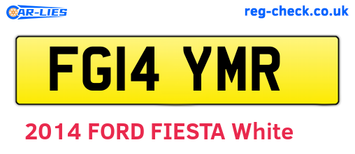 FG14YMR are the vehicle registration plates.