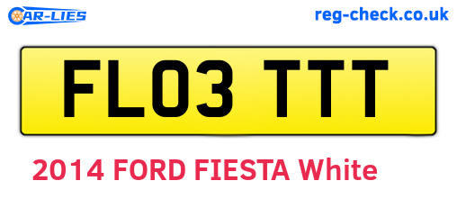 FL03TTT are the vehicle registration plates.