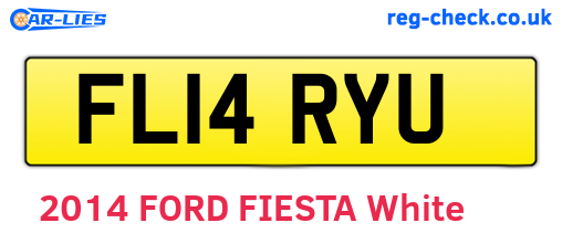FL14RYU are the vehicle registration plates.