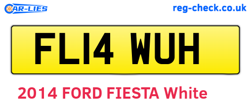 FL14WUH are the vehicle registration plates.