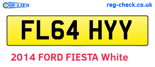FL64HYY are the vehicle registration plates.