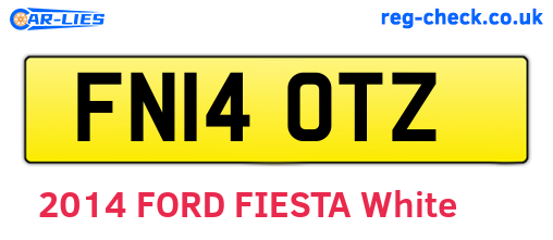 FN14OTZ are the vehicle registration plates.