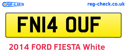 FN14OUF are the vehicle registration plates.