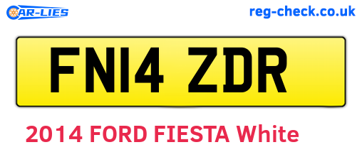FN14ZDR are the vehicle registration plates.
