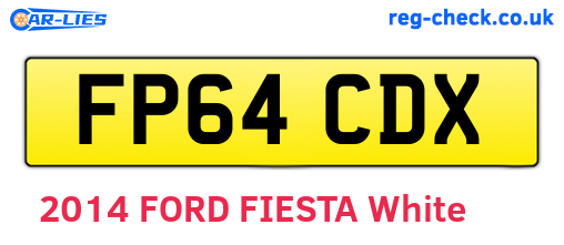 FP64CDX are the vehicle registration plates.