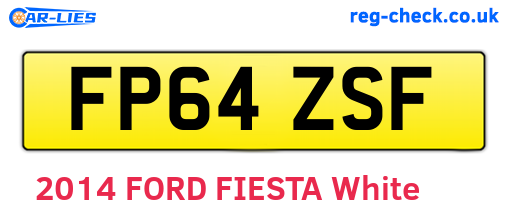 FP64ZSF are the vehicle registration plates.