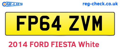 FP64ZVM are the vehicle registration plates.