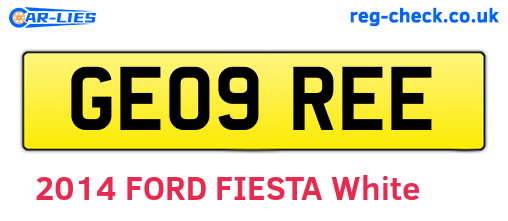 GE09REE are the vehicle registration plates.